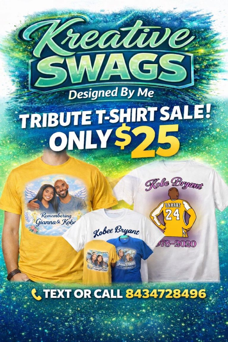 Honoring a Legend: Kobe & Gianna Bryant Tribute T-Shirts by Kreative Swags